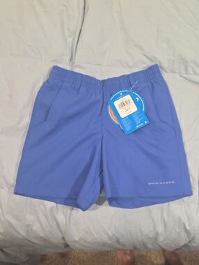 Columbia Boy's Omni-Shade Blue Swimming Trunks